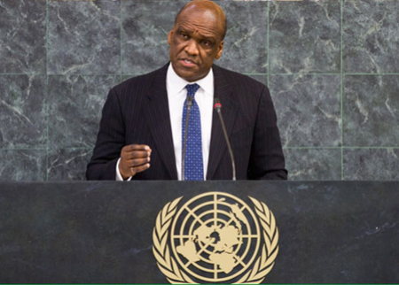 Ông John Ashe, cựu chủ tịch Đại Hội đồng Liên Hợp Quốc.